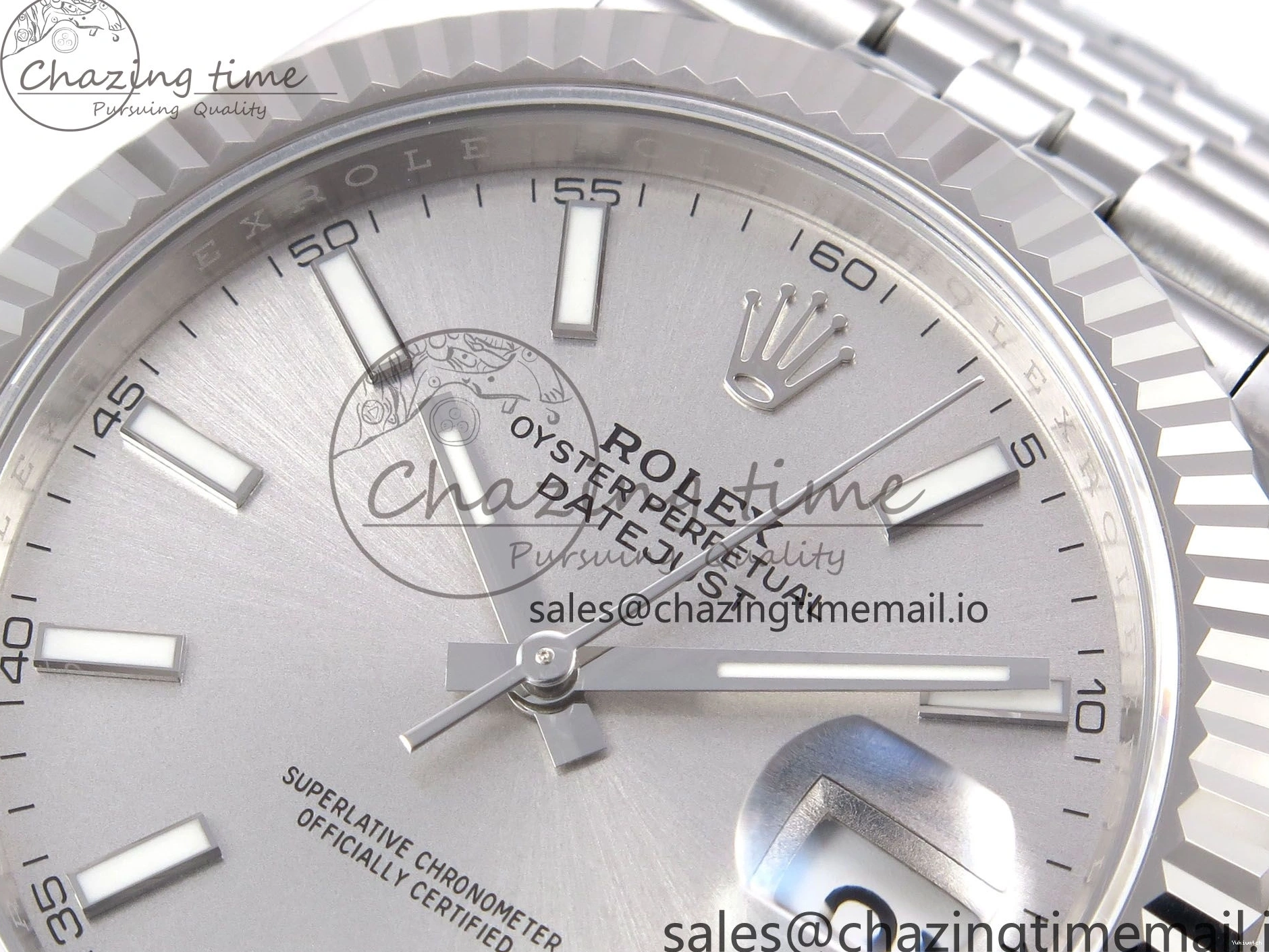 Best White 41 EWEF 126334 Jubilee Edition Dial DateJust A3235 on Bracelet Silver 1224